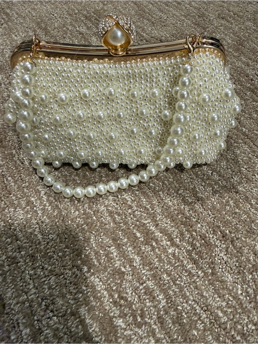 Pearl evening bag